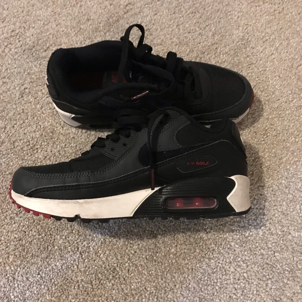 Nike Kids Black and White Air Max Sneakers